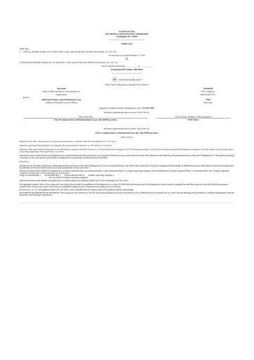 Thumbnail Whitestone REIT 10-K Annual Report 