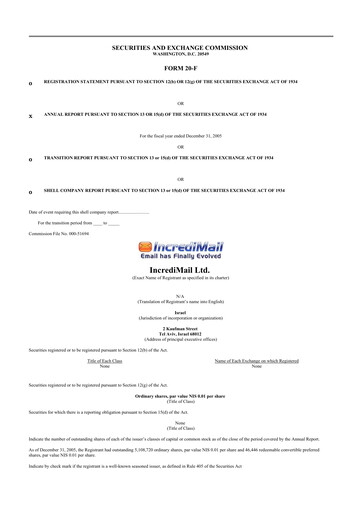 Thumbnail Perion Network 20-F Annual Report 