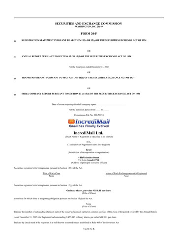 Thumbnail Perion Network 20-F Annual Report 