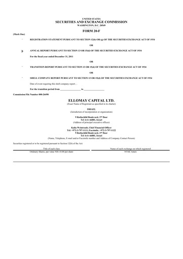 Miniature Ellomay Capital
 20-F Rapport annuel 