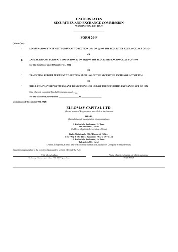 Miniature Ellomay Capital
 20-F Rapport annuel 