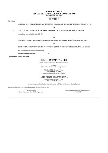 Miniature Ellomay Capital
 20-F Rapport annuel 