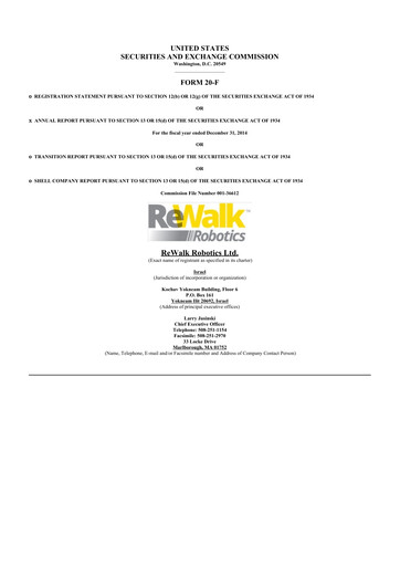 Thumbnail Lifeward 20-F Annual Report 