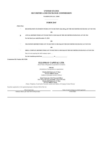 Miniature Ellomay Capital
 20-F Rapport annuel 