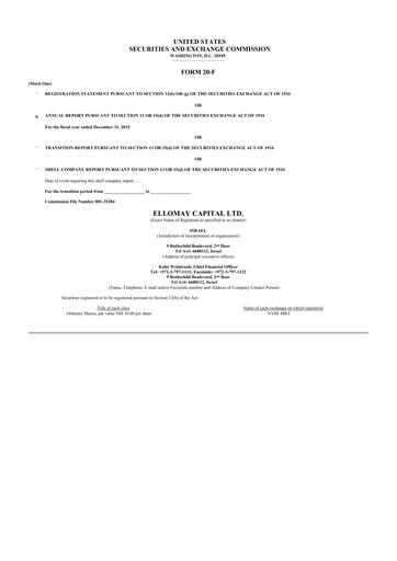 Miniature Ellomay Capital
 20-F Rapport annuel 