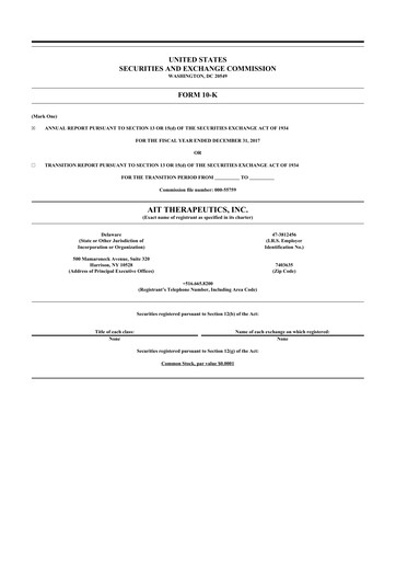 Thumbnail Beyond Air 10-K Annual Report 2017