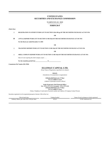 Miniature Ellomay Capital
 20-F Rapport annuel 2020