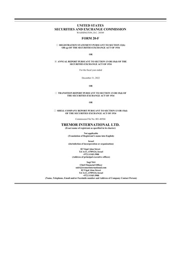 Thumbnail Nexxen 20-F Annual Report 2022