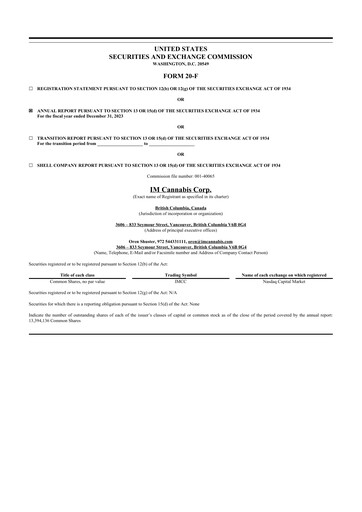 Thumbnail IM Cannabis 20-F Annual Report 2023