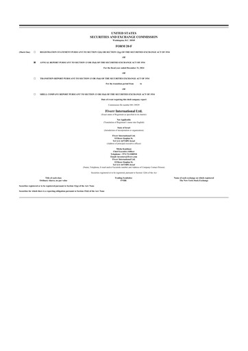 Thumbnail Fiverr 20-F Annual Report 2024