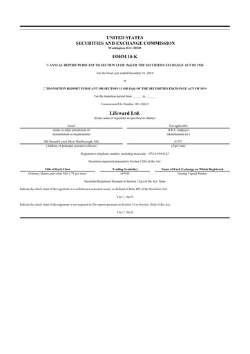 Thumbnail Lifeward 10-K Annual Report 2024