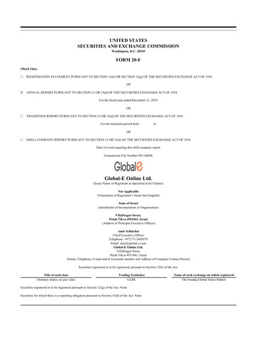 Thumbnail Global-e 20-F Annual Report 2024