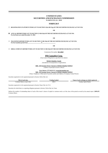 Thumbnail IM Cannabis 20-F Annual Report 2024