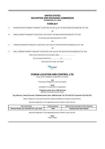 Thumbnail Ituran 20-F Annual Report 2024