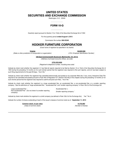 Thumbnail Hooker Furnishings 10-Q Quarterly Report FY2014 