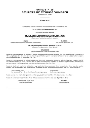 Thumbnail Hooker Furnishings 10-Q Quarterly Report FY2016 
