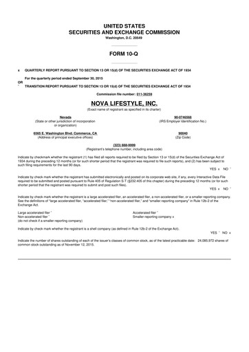 Vorschaubild XMax Inc. 10-Q Quartalsbericht 2015 