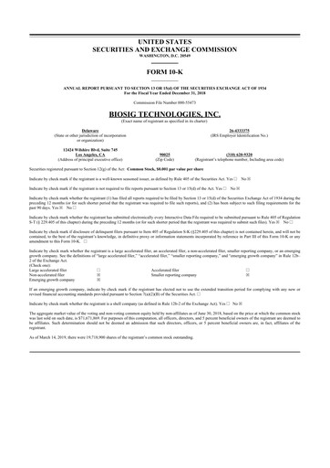 Thumbnail BioSig Technologies
 10-K Annual Report 2018