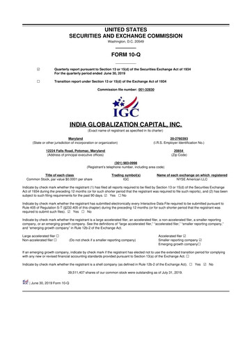 Thumbnail 	IGC Pharma 10-Q Quarterly Report FY2020 