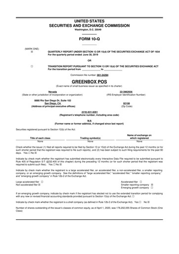 Thumbnail Ryvyl Inc. 10-Q Quarterly Report FY2019 