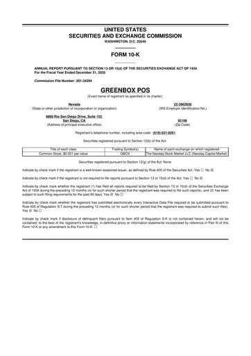 Thumbnail Ryvyl Inc. 10-K Annual Report 2020
