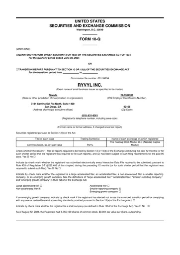 Thumbnail Ryvyl Inc. 10-Q Quarterly Report FY2024 
