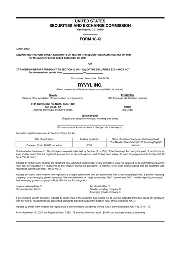 Thumbnail Ryvyl Inc. 10-Q Quarterly Report FY2024 
