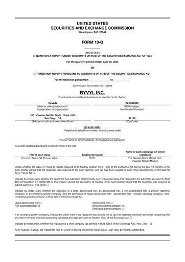 Thumbnail Ryvyl Inc. 10-Q Quarterly Report FY2025 