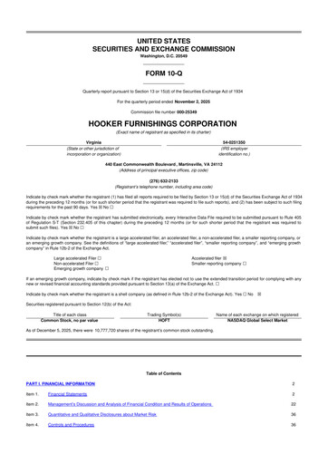 Thumbnail Hooker Furnishings 10-Q Quarterly Report FY2026 