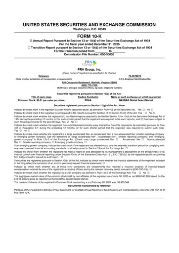 Thumbnail PRA Group
 10-K Annual Report 2025