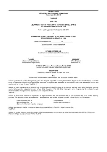 Thumbnail PetMed Express
 10-Q Quarterly Report FY2013 