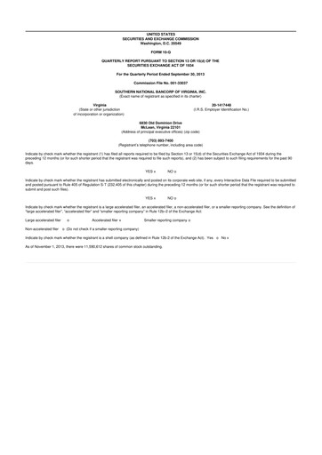 Thumbnail Primis Financial 10-Q Quarterly Report FY2013 