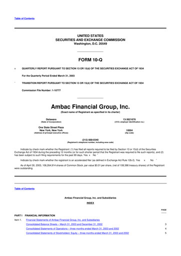 Vorschaubild Octave Specialty Group 10-Q Quartalsbericht  
