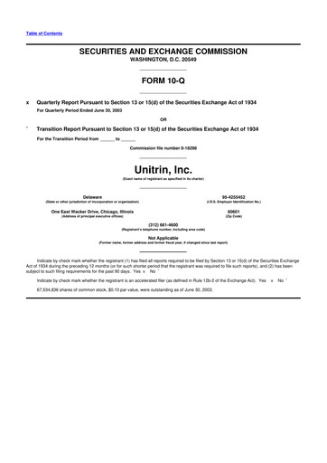 Thumbnail Kemper 10-Q Quarterly Report FY 