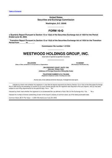 Vorschaubild Westwood Holdings Group 10-Q Quartalsbericht  