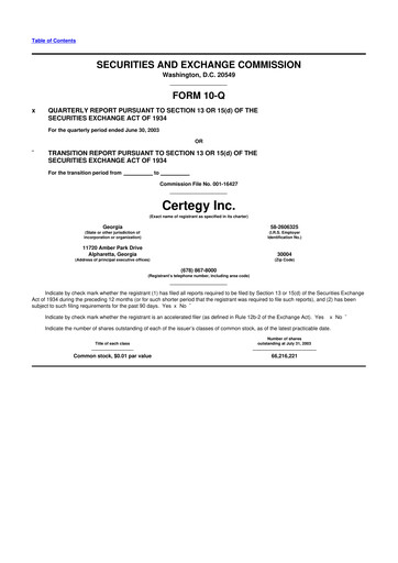 Thumbnail Fidelity National Information Services 10-Q Quarterly Report FY 