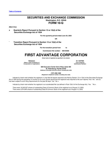 Thumbnail First Advantage 10-Q Quarterly Report FY 