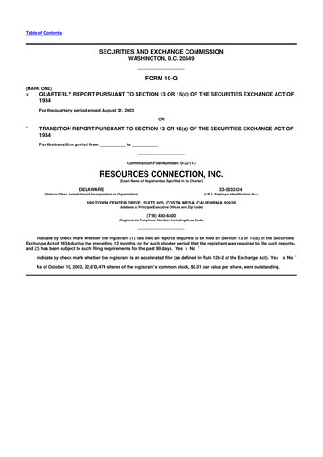 Thumbnail RGP (Resources Connection) 10-Q Quarterly Report FY 