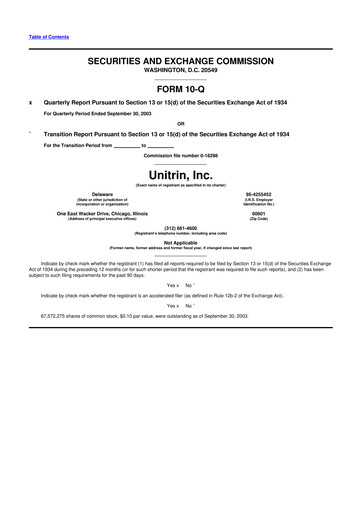 Thumbnail Kemper 10-Q Quarterly Report FY 