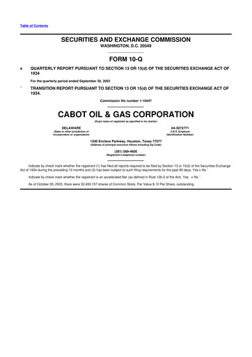Thumbnail Coterra Energy 10-Q Quarterly Report FY 