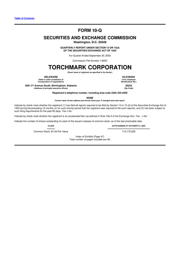 Thumbnail Globe Life
 10-Q Quarterly Report FY 
