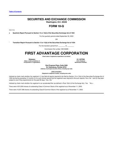 Thumbnail First Advantage 10-Q Quarterly Report FY 