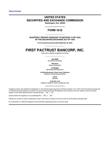 Thumbnail Banc of California 10-Q Quarterly Report FY 