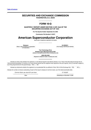 Thumbnail American Superconductor Corporation 10-Q Quarterly Report FY 