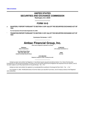 Vorschaubild Octave Specialty Group 10-Q Quartalsbericht  