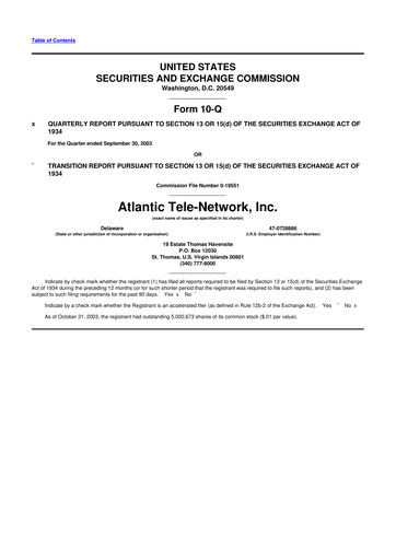 Thumbnail ATN International 10-Q Quarterly Report FY 
