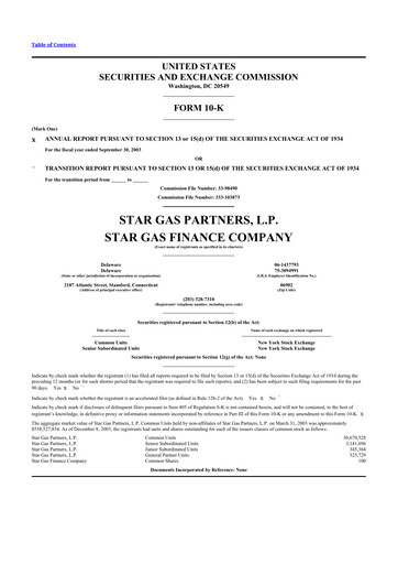 Thumbnail Star Group 10-K Annual Report 