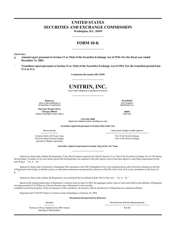 Thumbnail Kemper 10-K Annual Report 