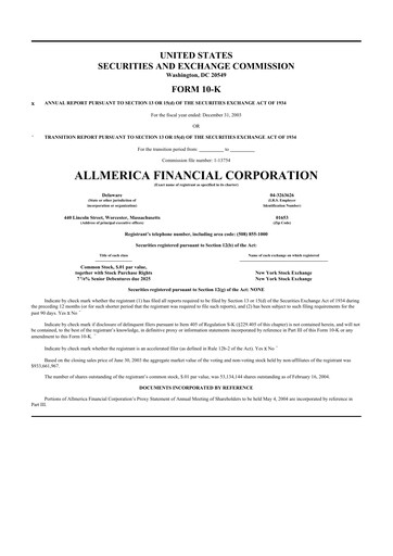 Thumbnail Hanover Insurance Group 10-K Annual Report 