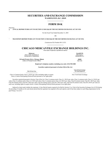 Thumbnail CME Group 10-K Annual Report 